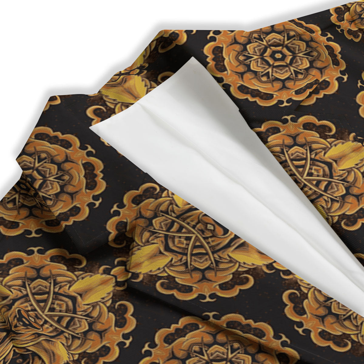 Kaleidoscope Gold Print Women's Blazer-grizzshop