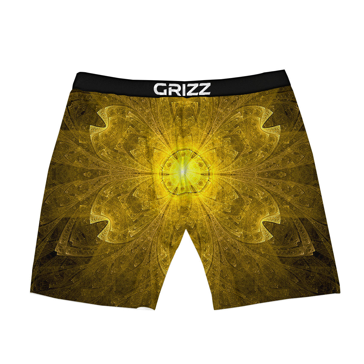 Kaleidoscope Golden Print Boxer Briefs-grizzshop