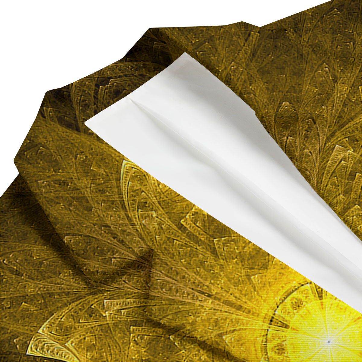 Kaleidoscope Golden Print Men's Blazer-grizzshop