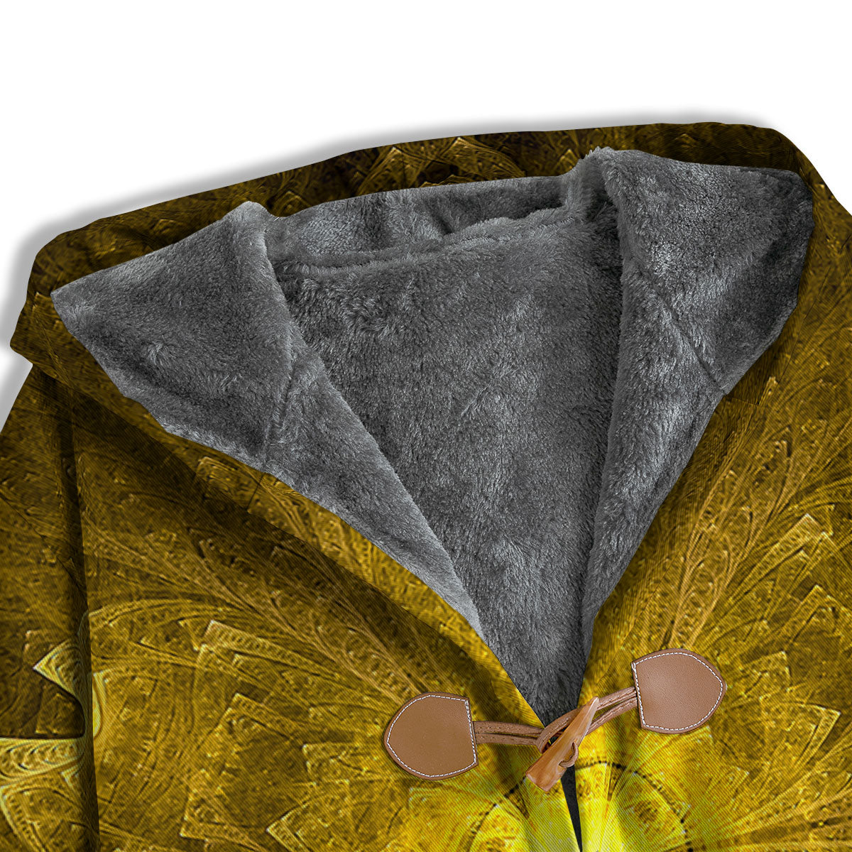 Kaleidoscope Golden Print Men's Windbreaker Jacket-grizzshop
