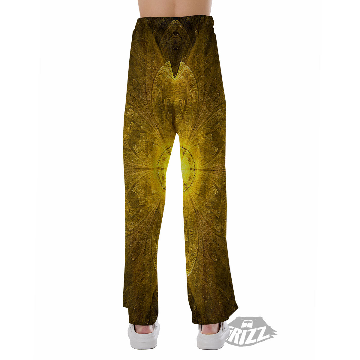 Kaleidoscope Golden Print Pajama Pants-grizzshop