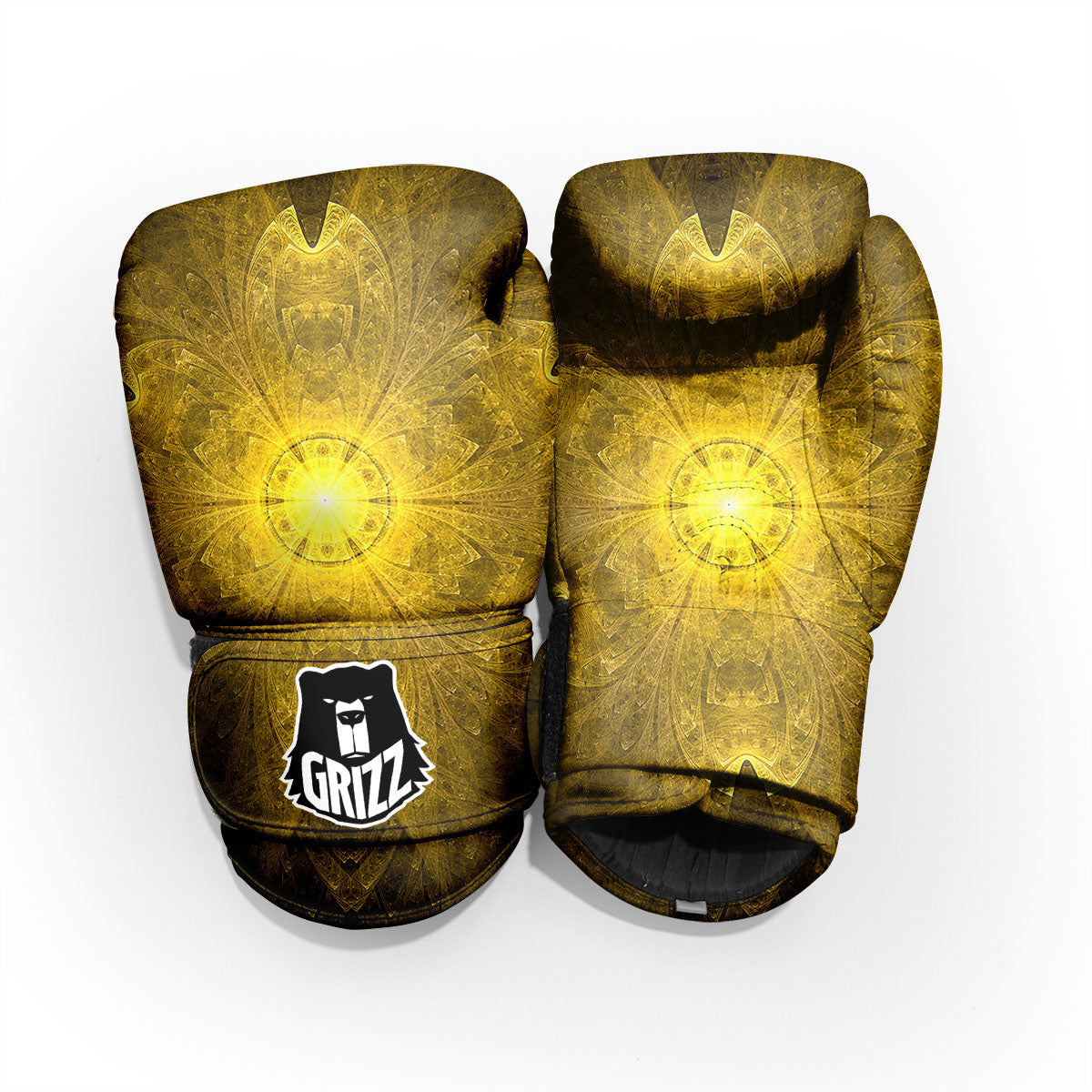 Kaleidoscope Golden Print Pro Boxing Glove
