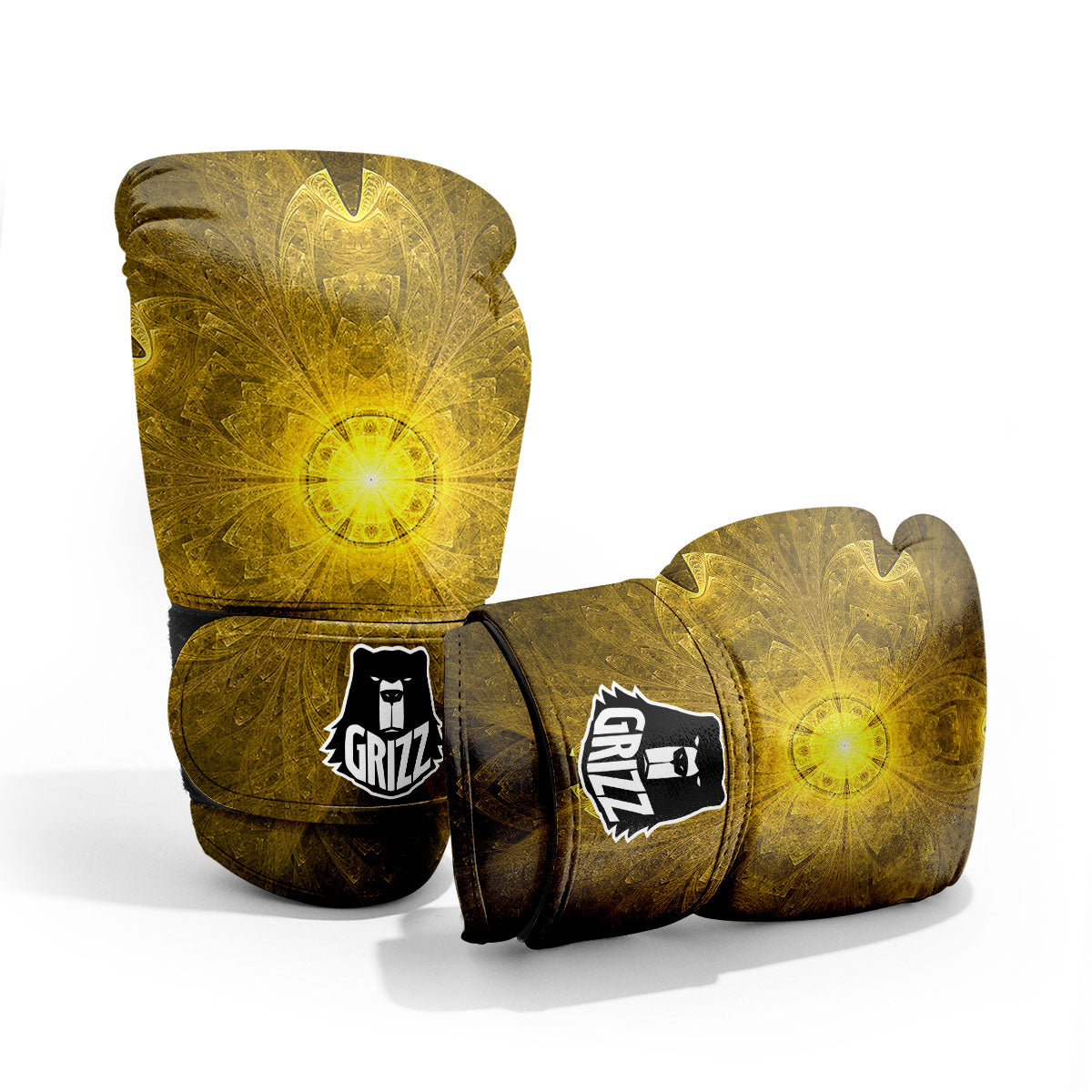 Kaleidoscope Golden Print Pro Boxing Glove