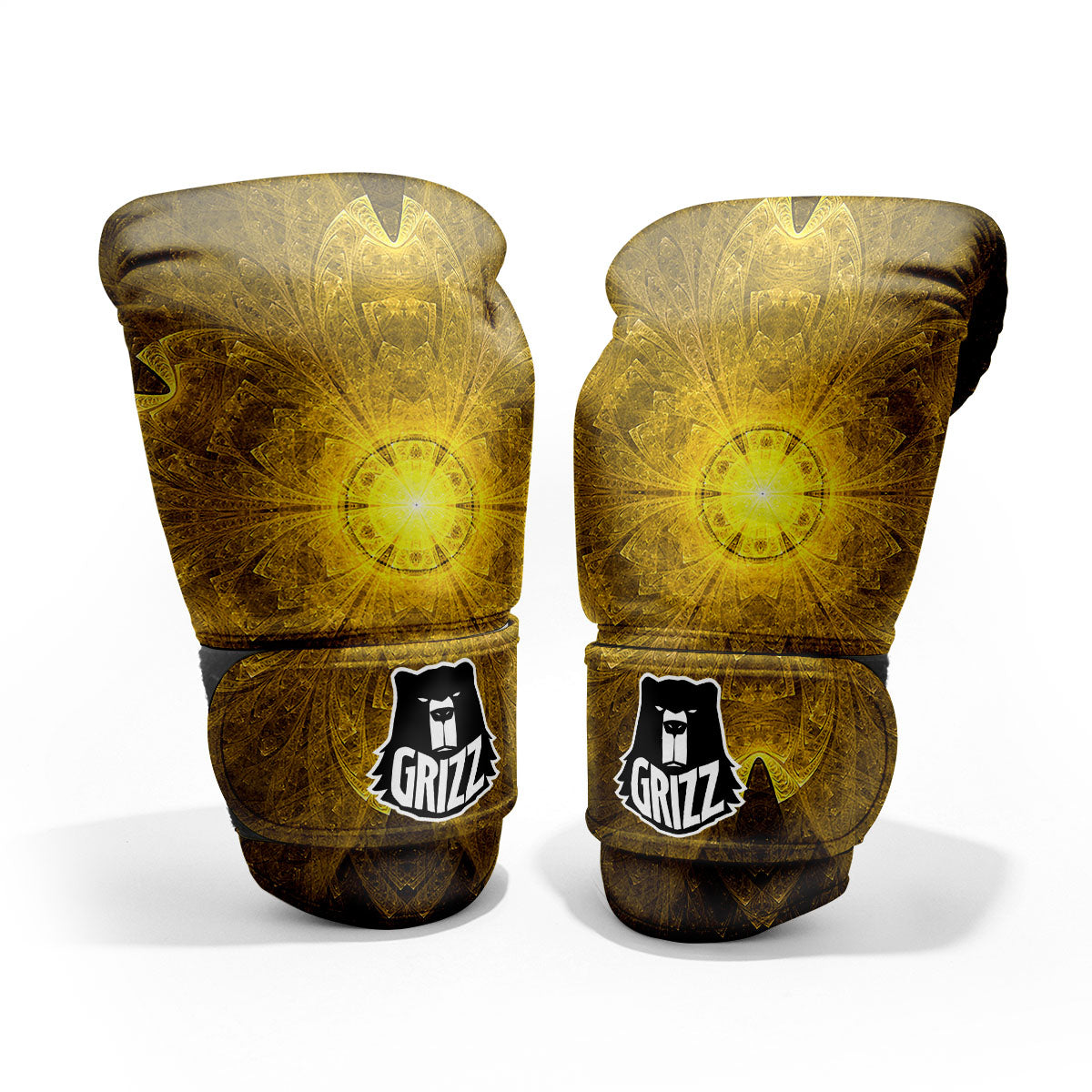 Kaleidoscope Golden Print Pro Boxing Glove