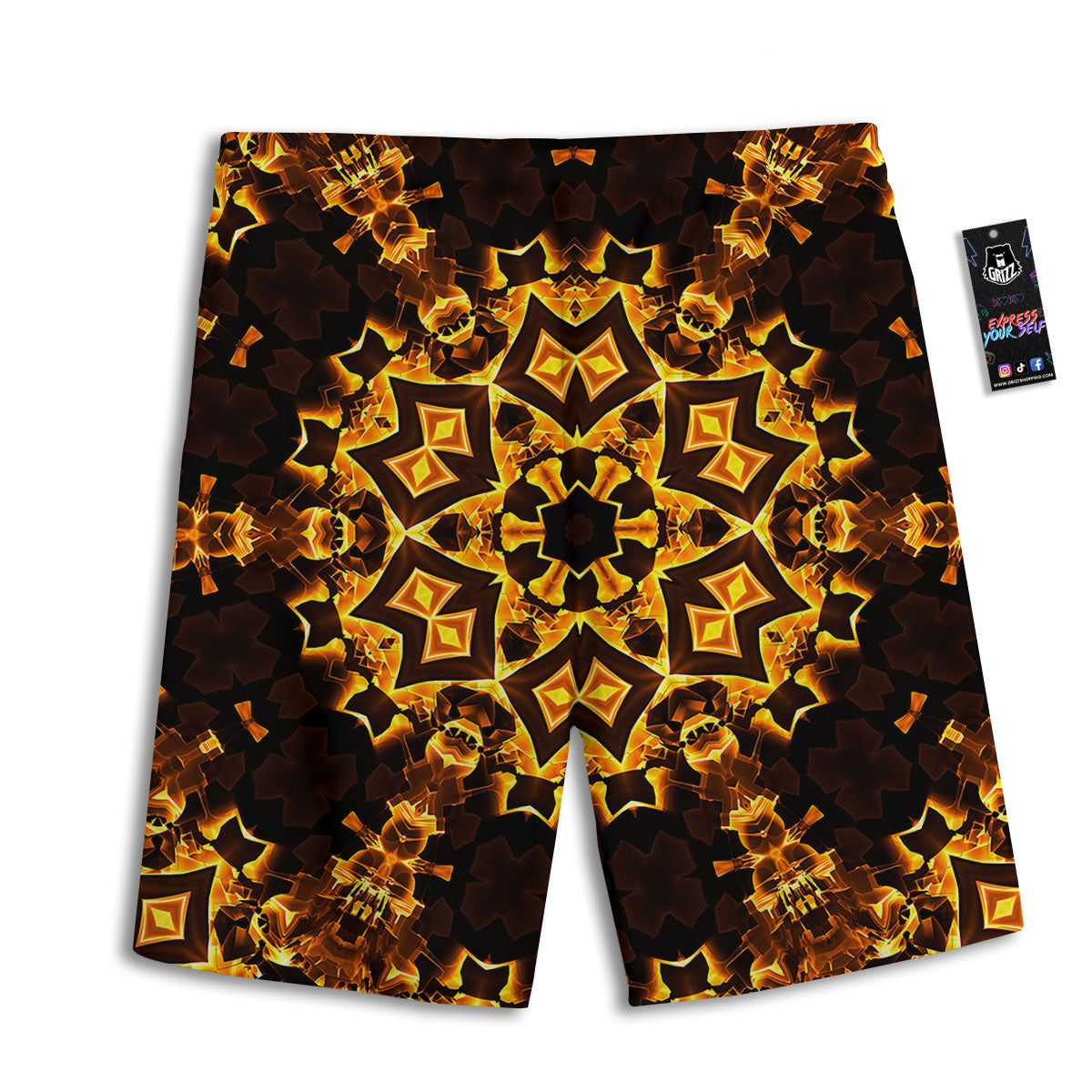 Madras Pastel Print Pattern Men's Athletic Shorts