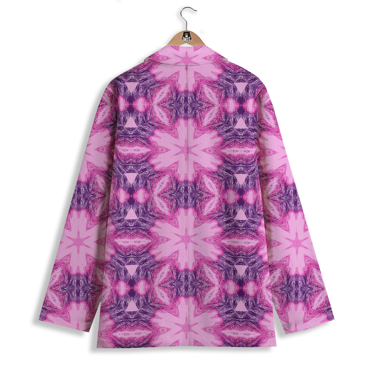 Kaleidoscope Pink Print Pattern Women's Blazer-grizzshop