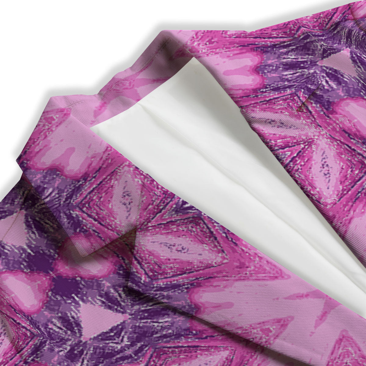 Kaleidoscope Pink Print Pattern Women's Blazer-grizzshop