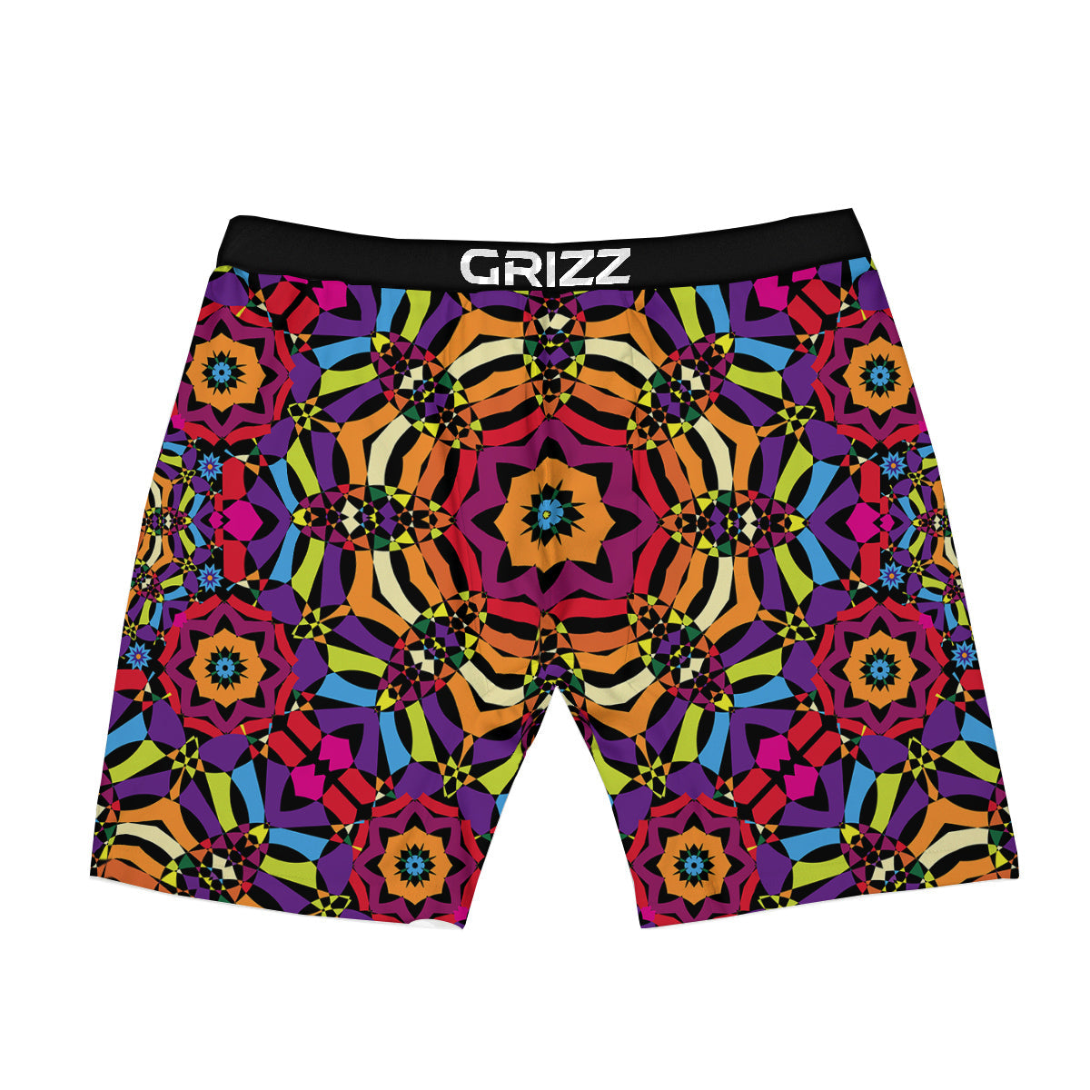 Kaleidoscope Psychedelic Colorful Print Boxer Briefs-grizzshop