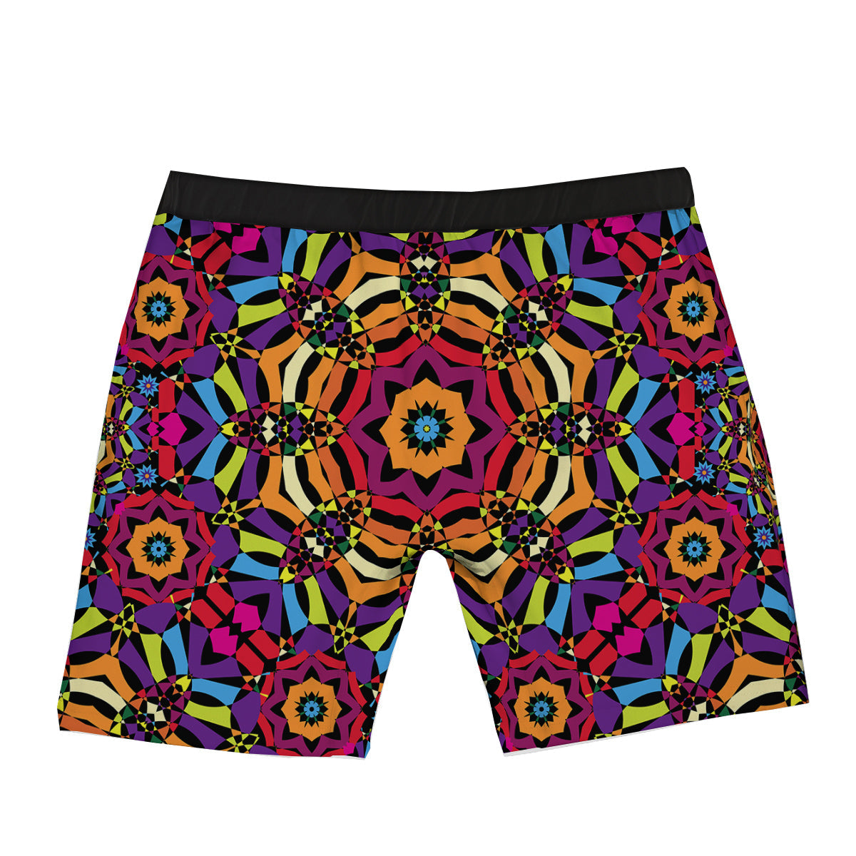 Kaleidoscope Psychedelic Colorful Print Boxer Briefs-grizzshop