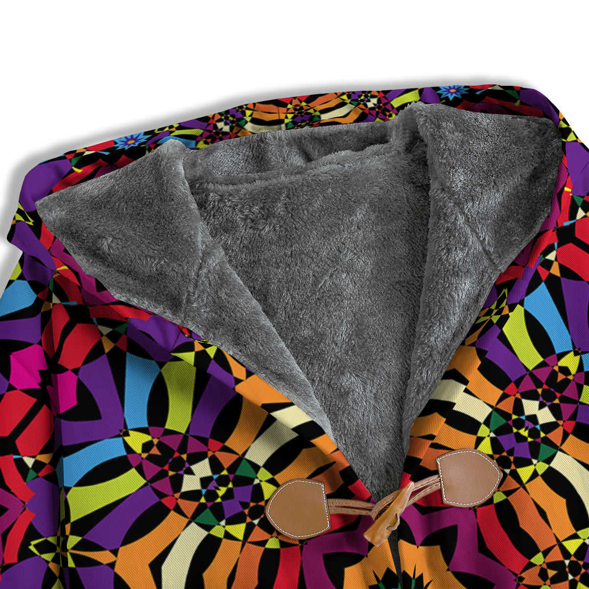 Kaleidoscope Psychedelic Colorful Print Men's Windbreaker Jacket-grizzshop