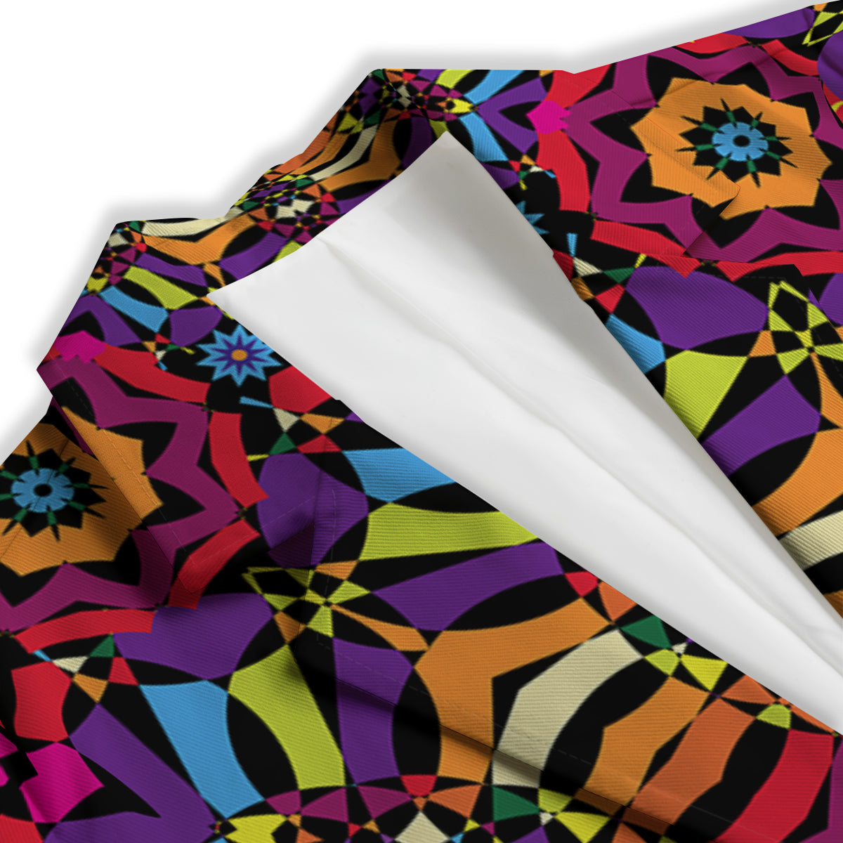 Kaleidoscope Psychedelic Colorful Print Women's Blazer-grizzshop
