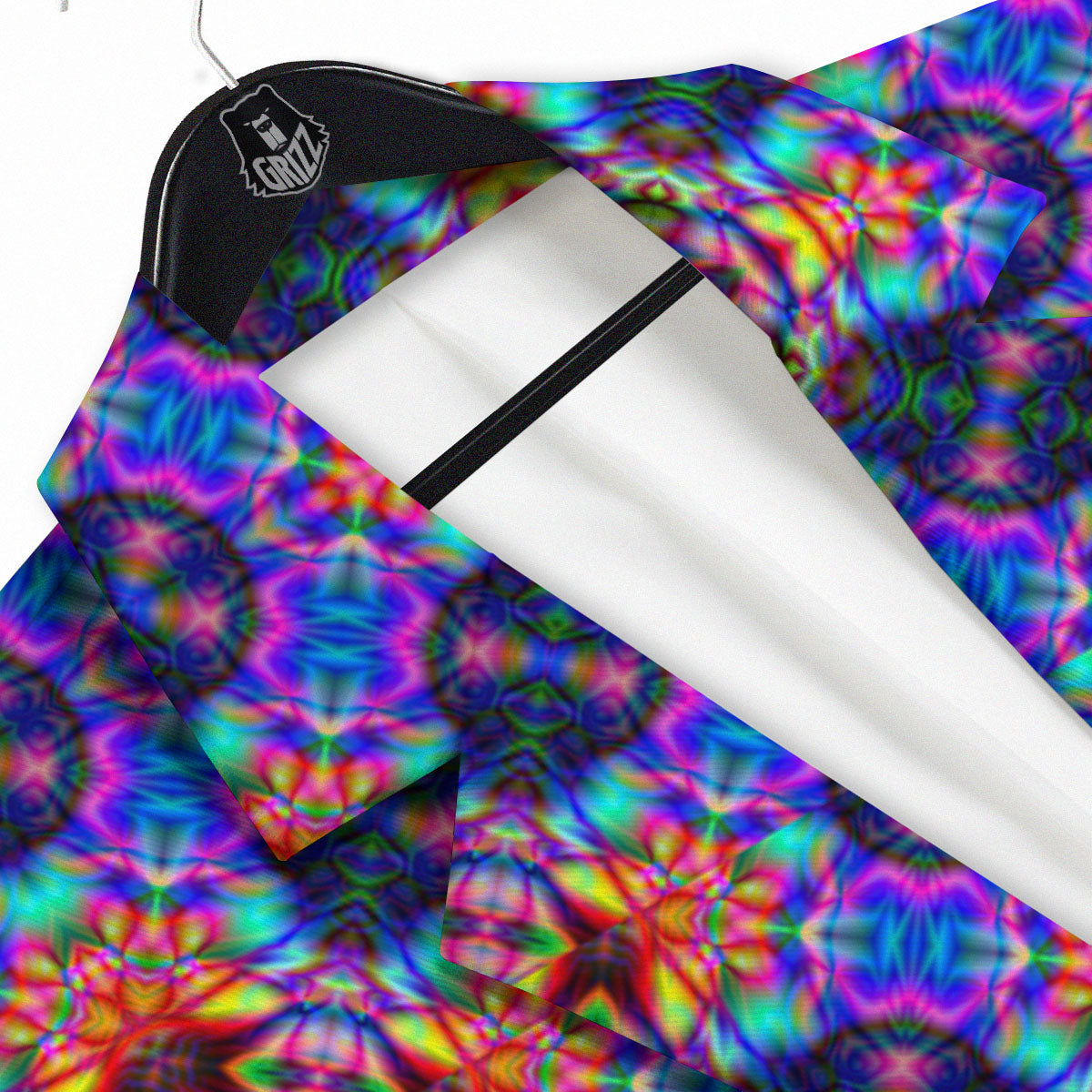 Kaleidoscope Rainbow Print Pattern Men's Sport Coat-grizzshop