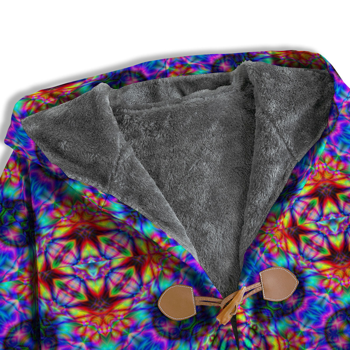 Kaleidoscope Rainbow Print Pattern Men's Windbreaker Jacket-grizzshop