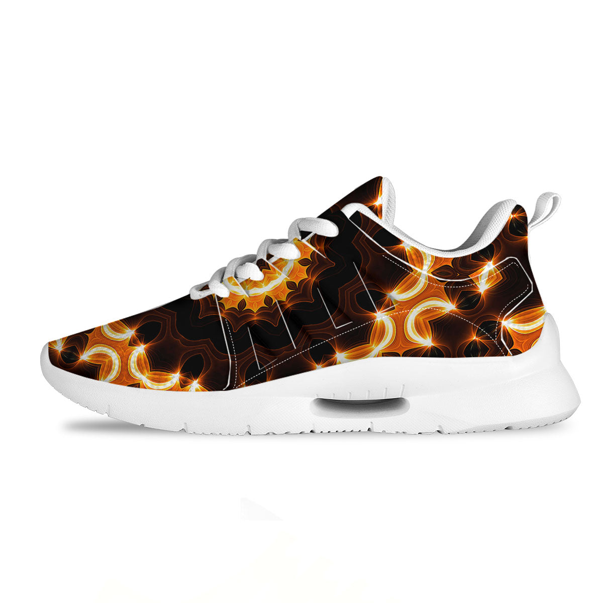 Kaleidoscope Shiny Print Tennis Shoes-grizzshop