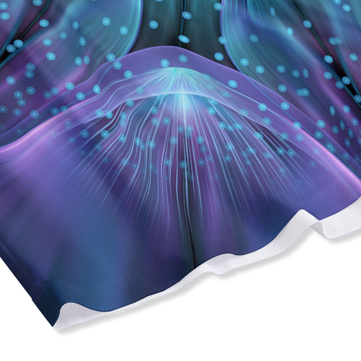 Kaleidoscope Sparkle Print Mesh Shorts