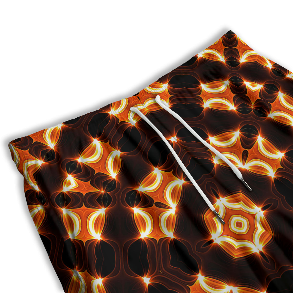 Kaleidoscope Spot Yellow Print Men's Athletic Shorts