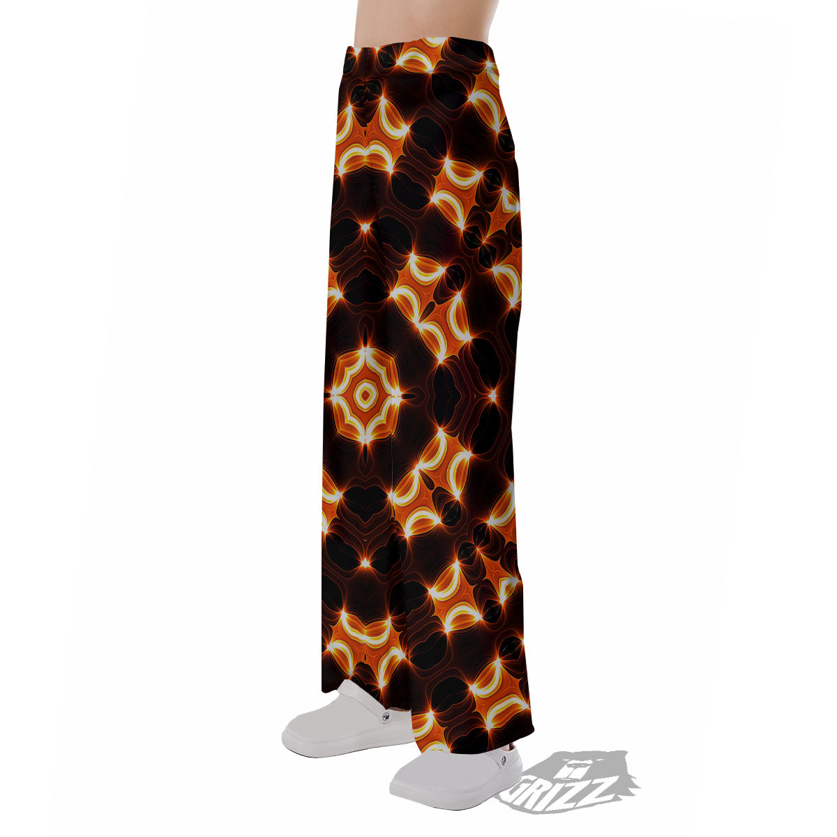 Kaleidoscope Spot Yellow Print Pajama Pants-grizzshop