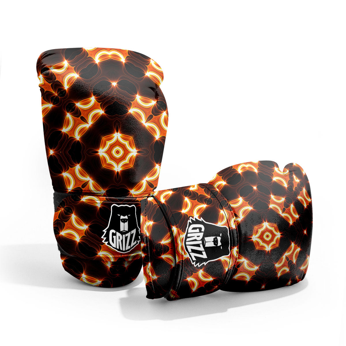 Kaleidoscope Spot Yellow Print Pro Boxing Glove
