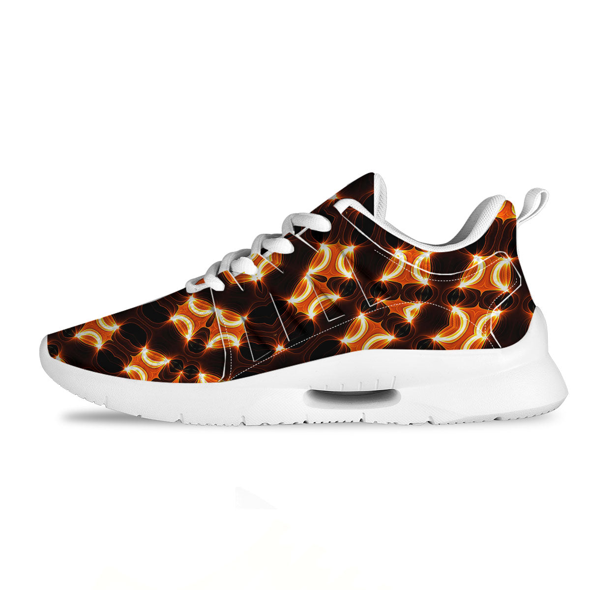 Kaleidoscope Spot Yellow Print Tennis Shoes-grizzshop