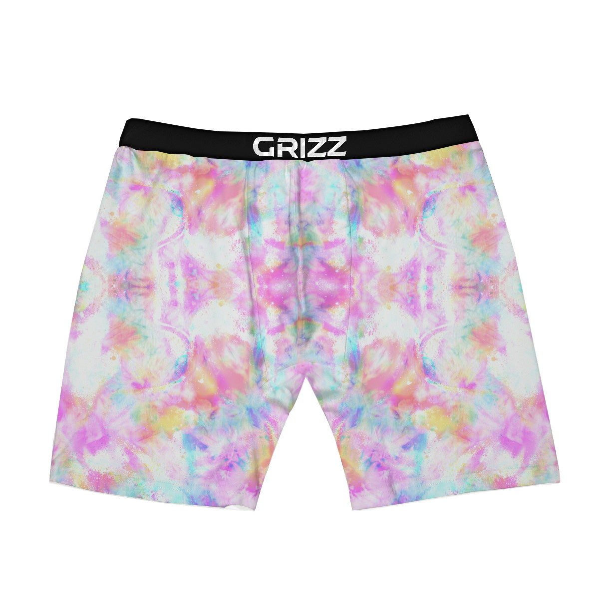 Kaleidoscope Tie Dye Pastel Print Pattern Boxer Briefs-grizzshop