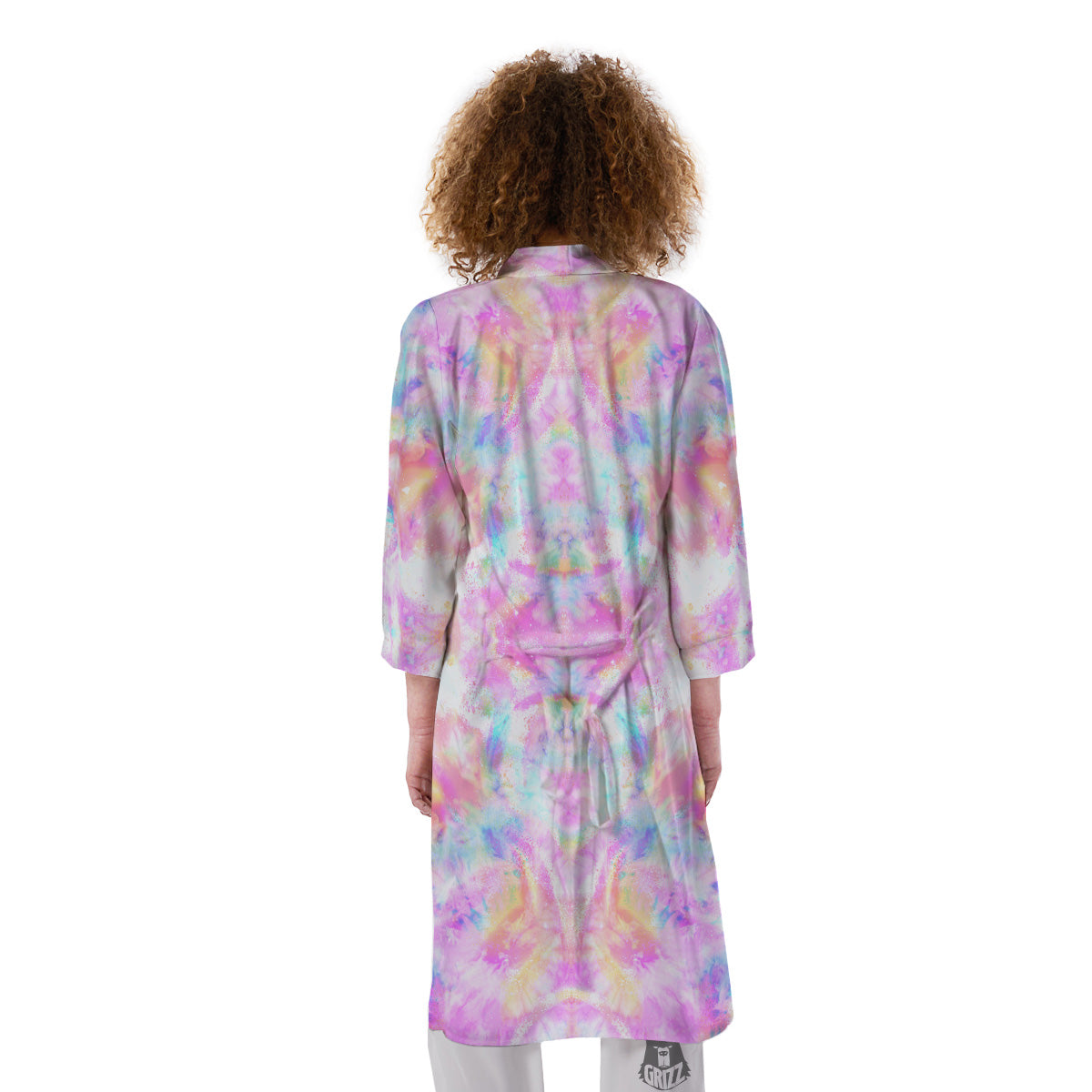 Kaleidoscope Tie Dye Pastel Print Pattern Kimono-grizzshop
