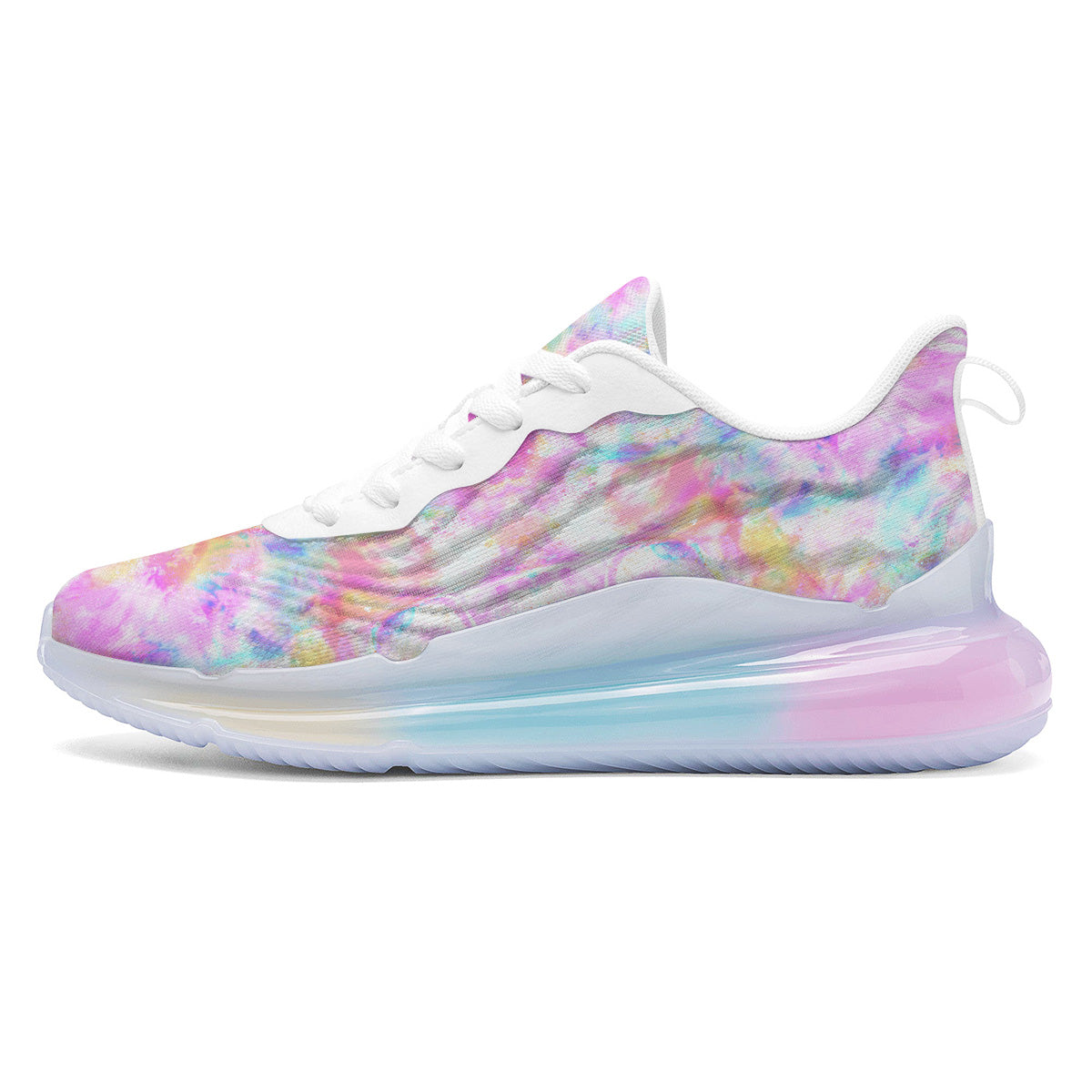 Kaleidoscope Tie Dye Pastel Print Pattern Running Sneakers-grizzshop