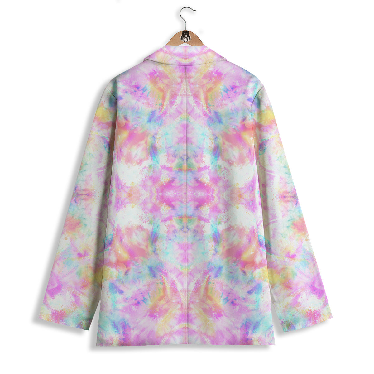 Kaleidoscope Tie Dye Pastel Print Pattern Women's Blazer-grizzshop