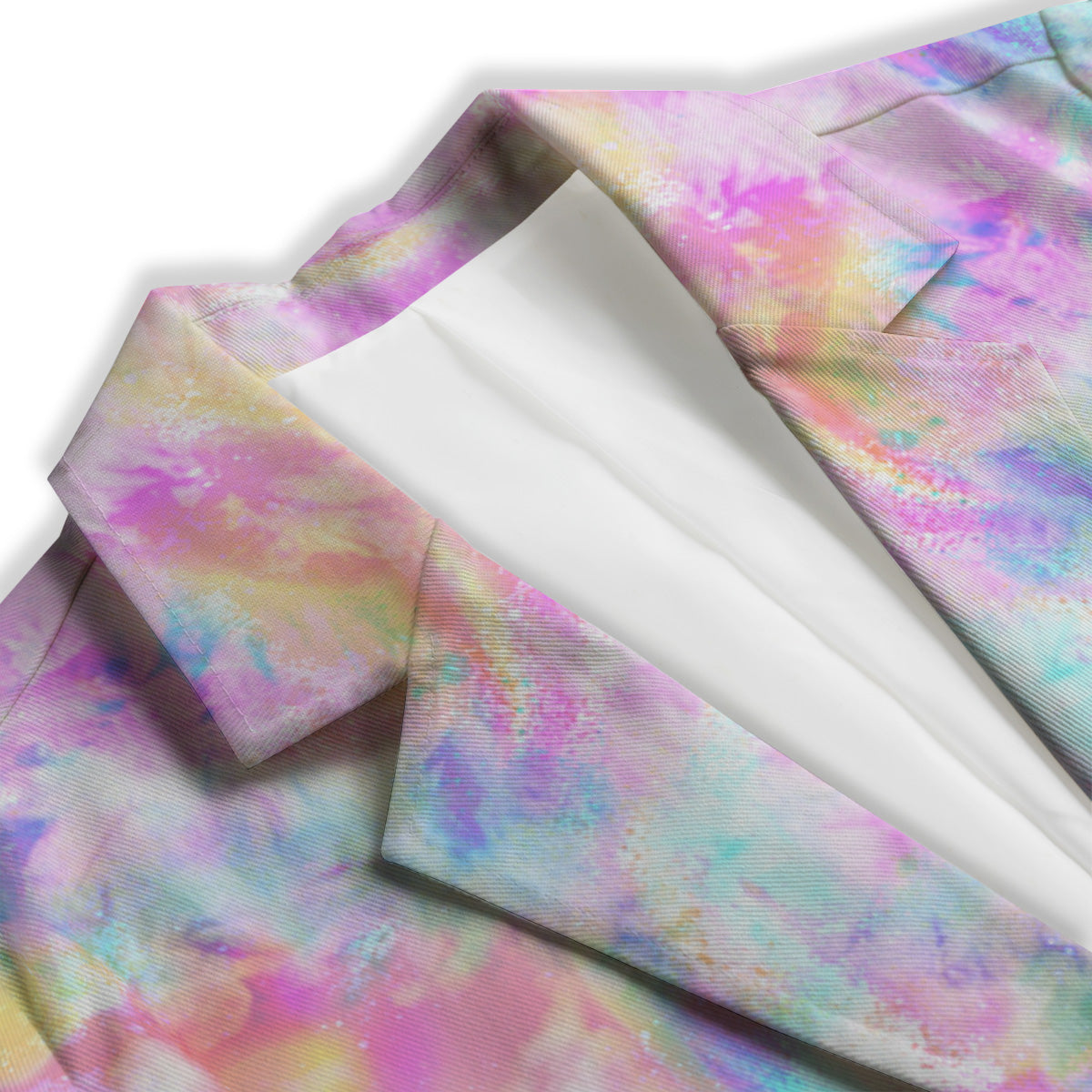 Kaleidoscope Tie Dye Pastel Print Pattern Women's Blazer-grizzshop