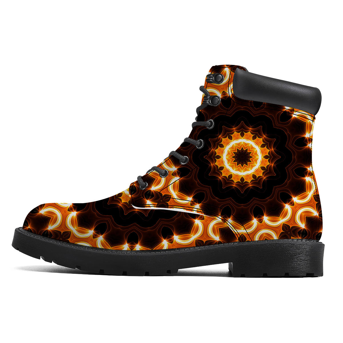 Kaleidoscope Vintage Print Boots-grizzshop