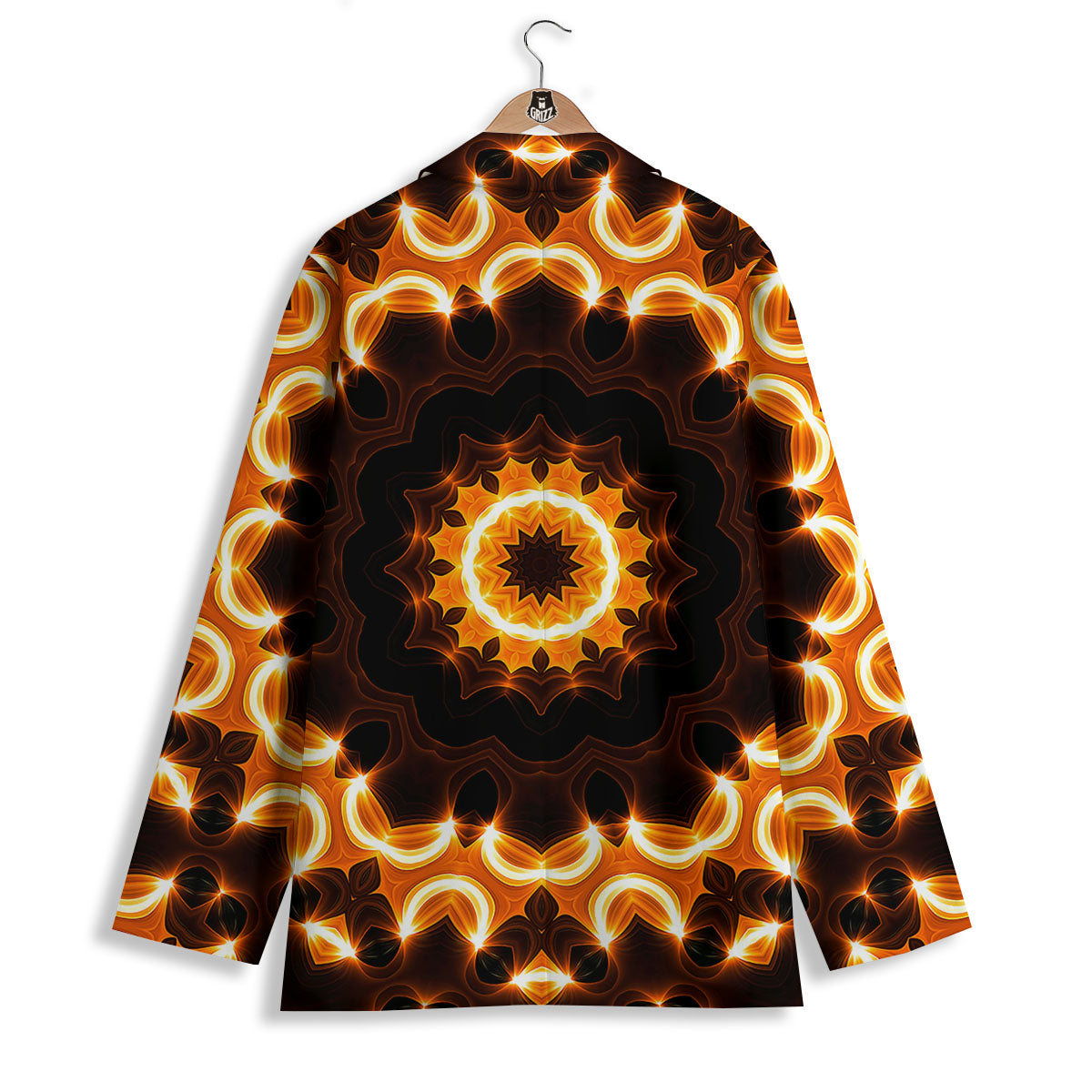 Kaleidoscope Vintage Print Women's Blazer-grizzshop