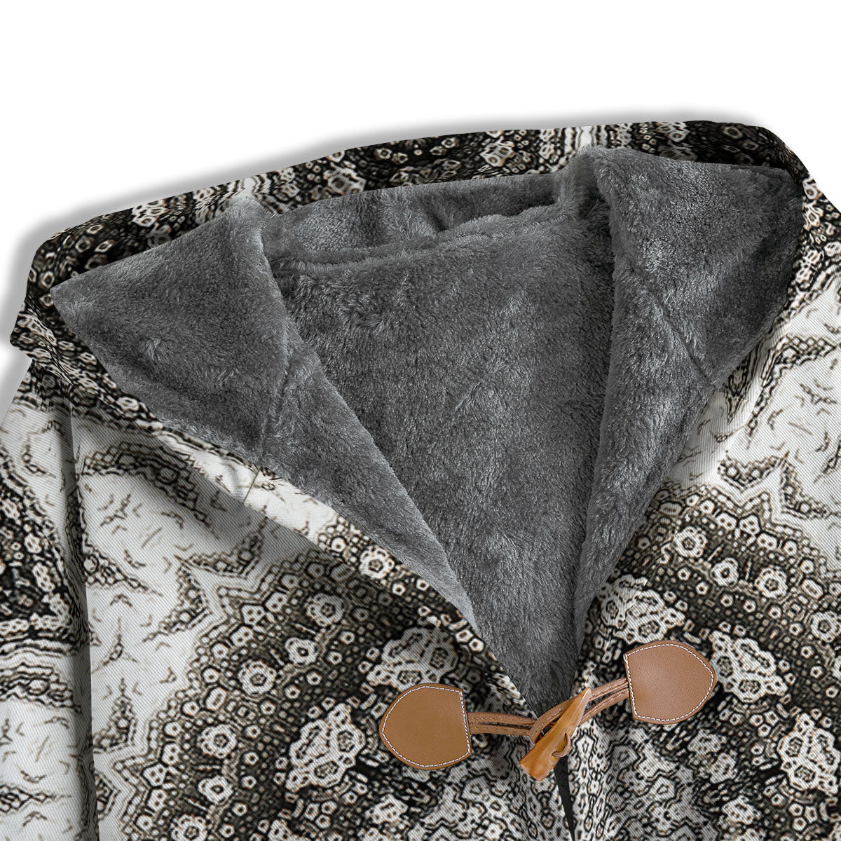 Kaleidoscope White Print Men's Windbreaker Jacket-grizzshop