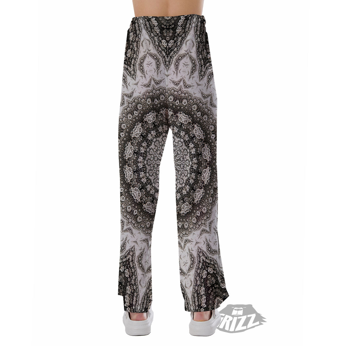 Kaleidoscope White Print Pajama Pants-grizzshop