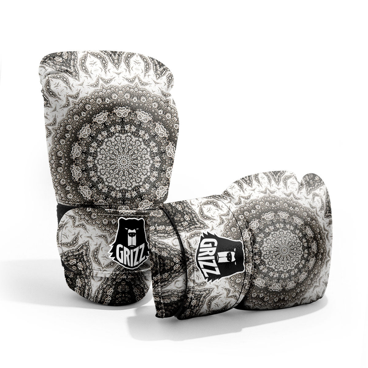 Kaleidoscope White Print Pro Boxing Glove