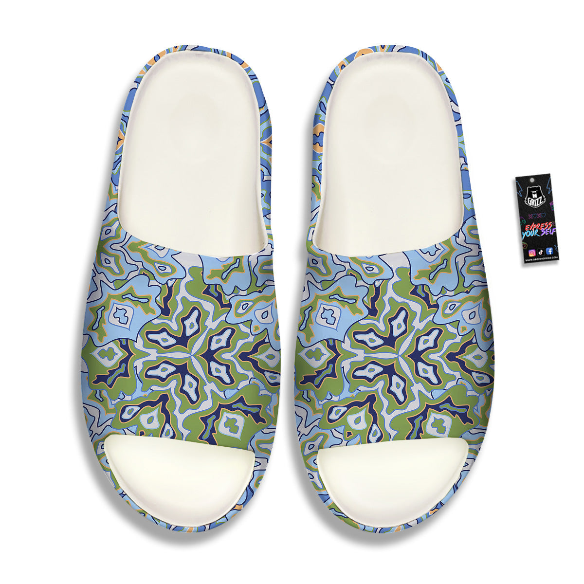 Kaleidoscope Boho Print Sandals-grizzshop