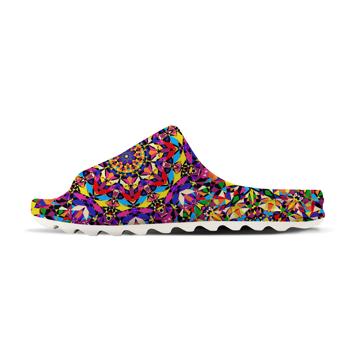 Kaleidoscope Colorful Print Sandals-grizzshop