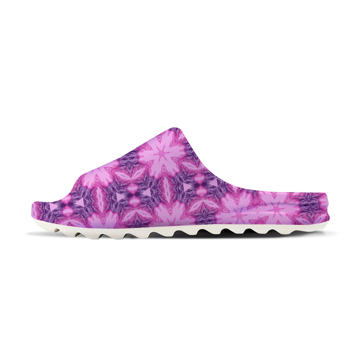 Kaleidoscope Pink Print Pattern Sandals-grizzshop