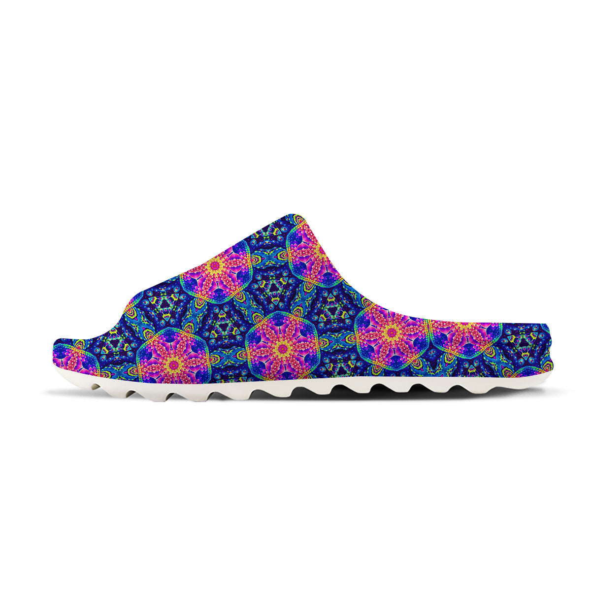 Kaleidoscope Psychedelic Print Pattern Sandals-grizzshop