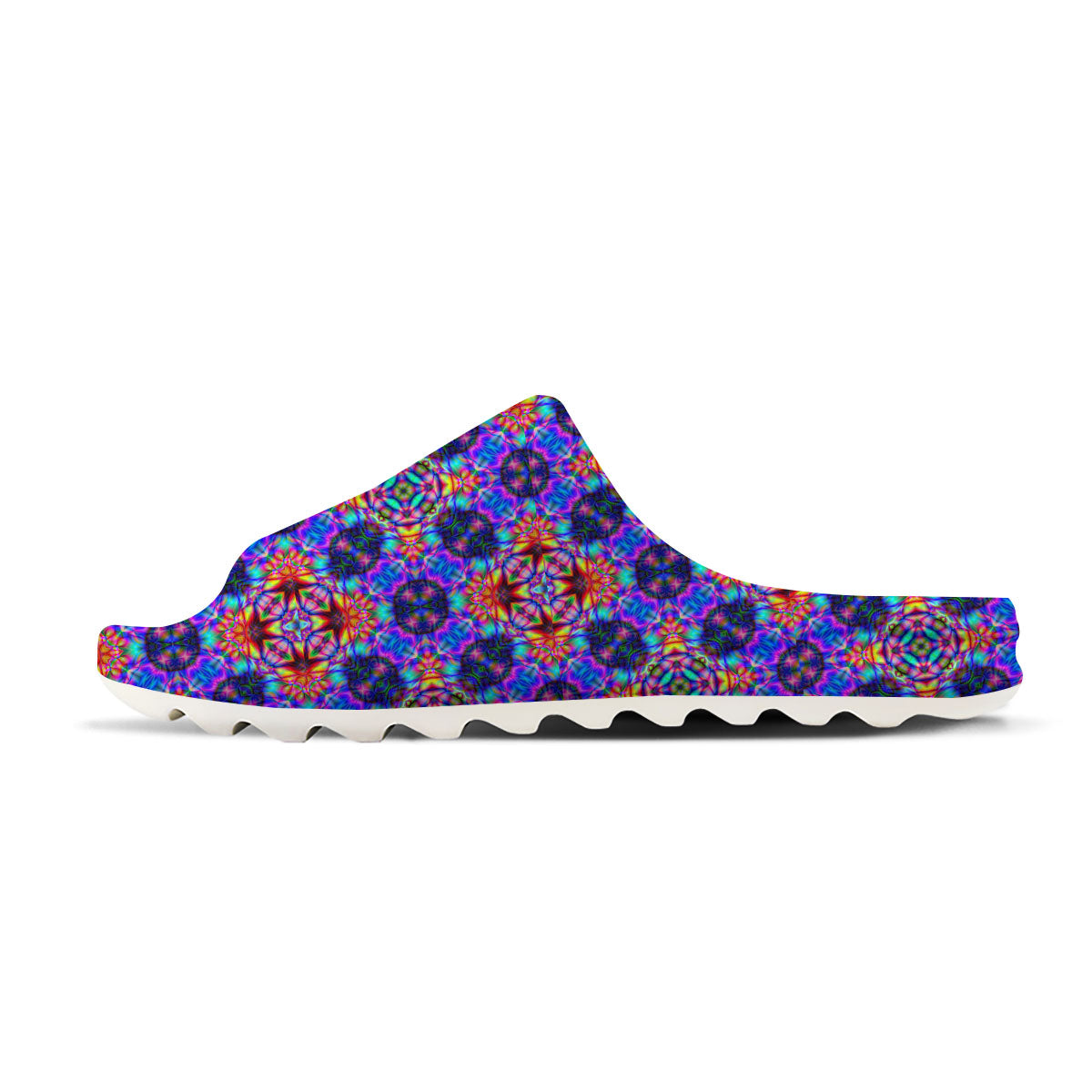 Kaleidoscope Rainbow Print Pattern Sandals-grizzshop