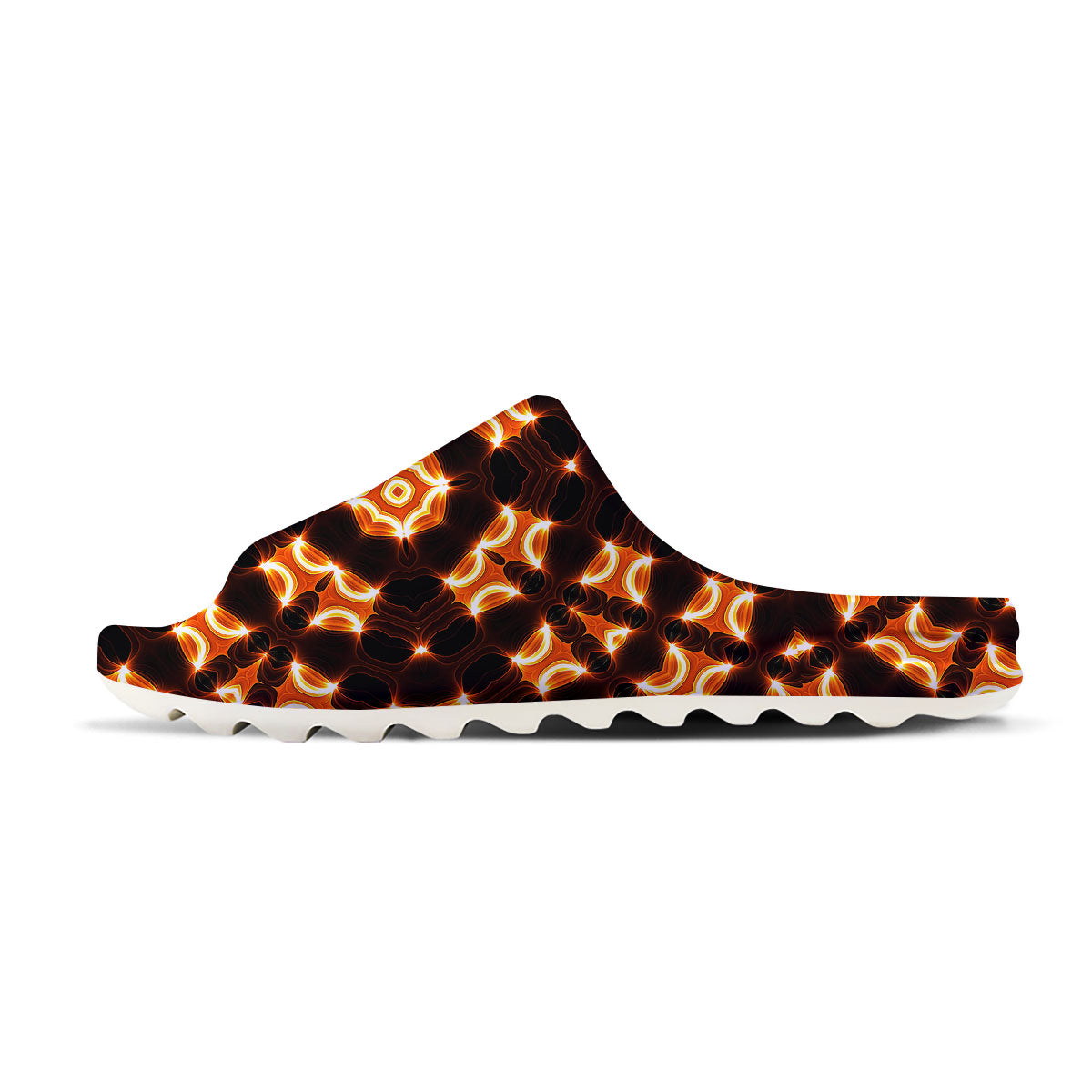 Kaleidoscope Spot Yellow Print Sandals-grizzshop