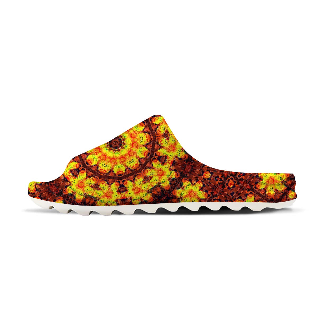 Kaleidoscope Sun Fire Print Sandals-grizzshop