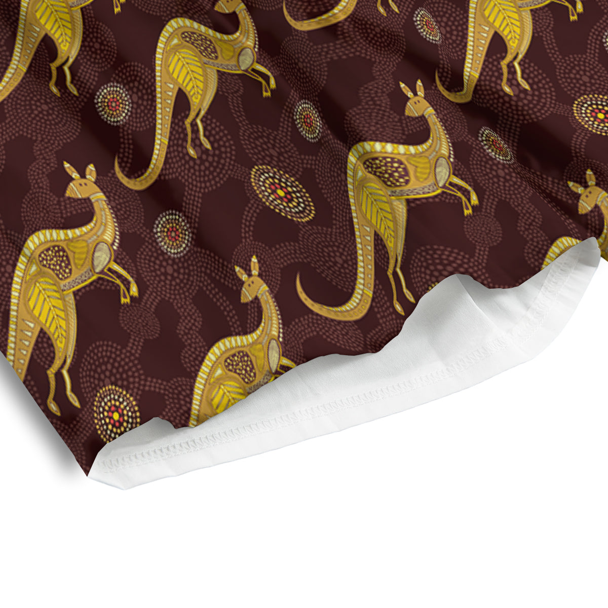 Kangaroo Aboriginal Print Pattern Men's Athletic Shorts