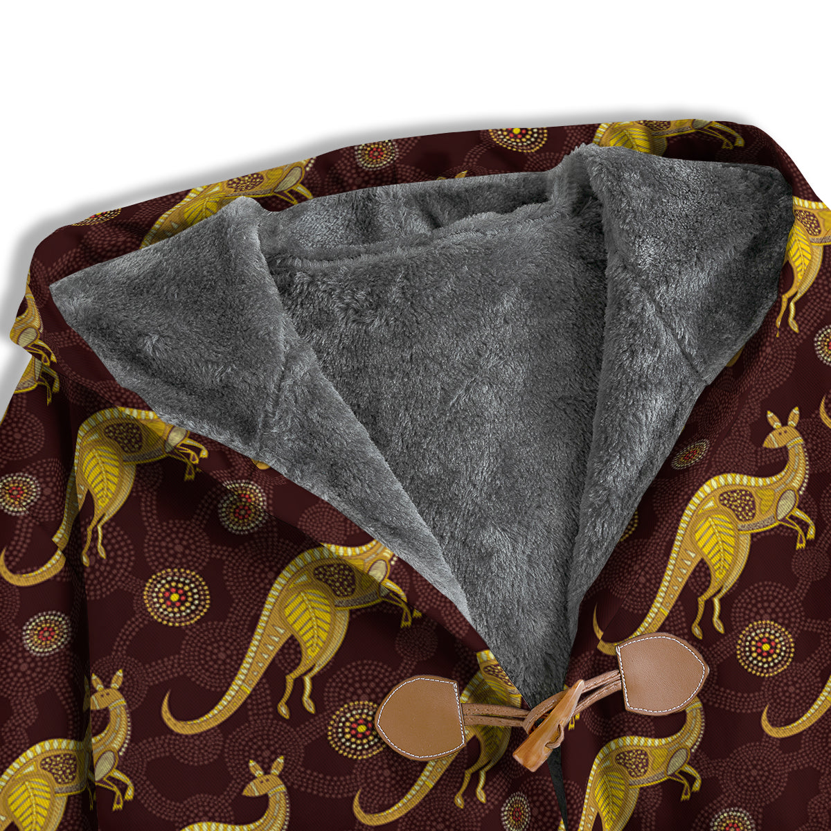Kangaroo Aboriginal Print Pattern Men's Windbreaker Jacket-grizzshop