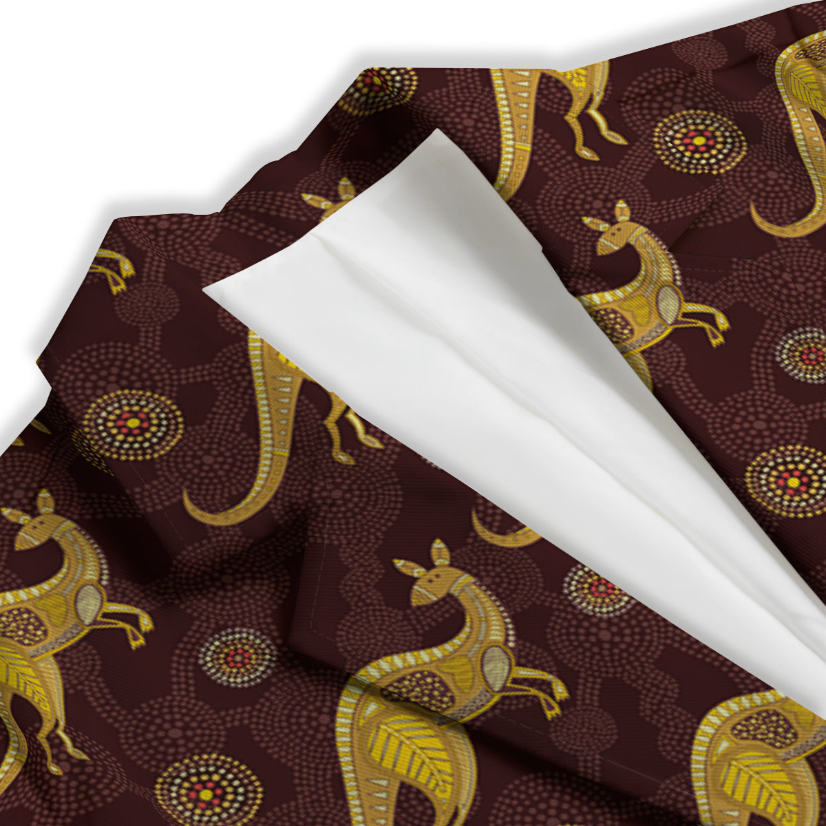 Kangaroo Aboriginal Print Pattern Women's Blazer-grizzshop