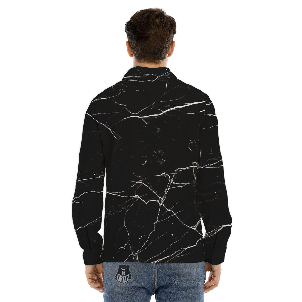 Kangaroo And Boomerang Aboriginal Print Men's Dress Shirts-grizzshop