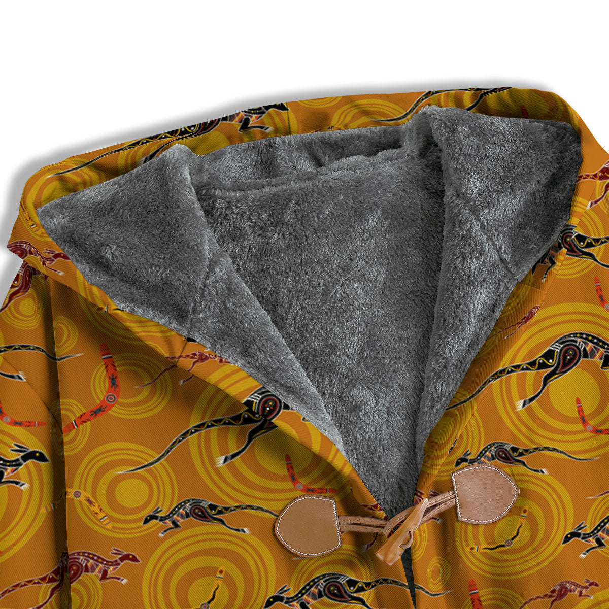 Kangaroo And Boomerang Aboriginal Print Men's Windbreaker Jacket-grizzshop