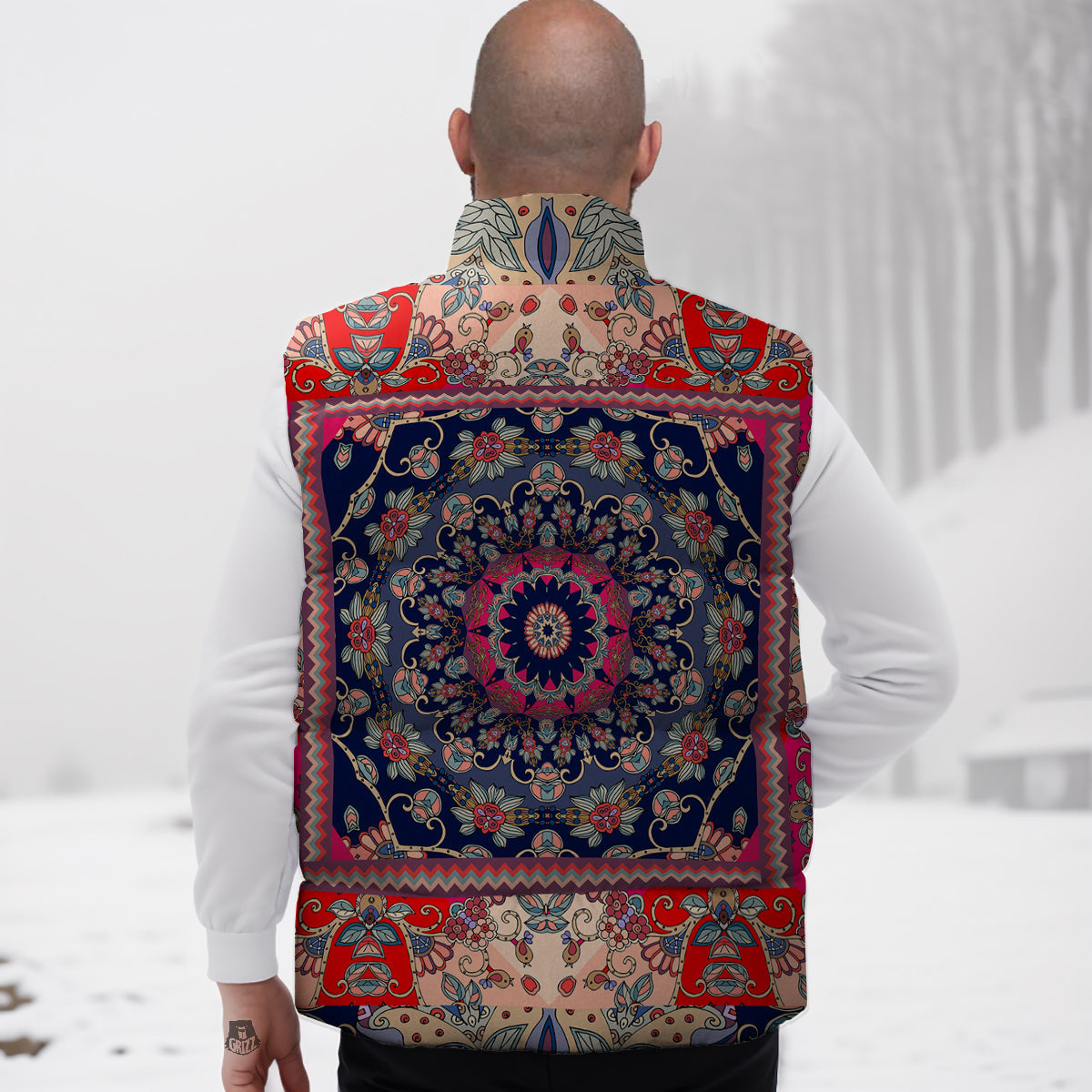 Kawaii Sushi Print Pattern Down Vest-grizzshop