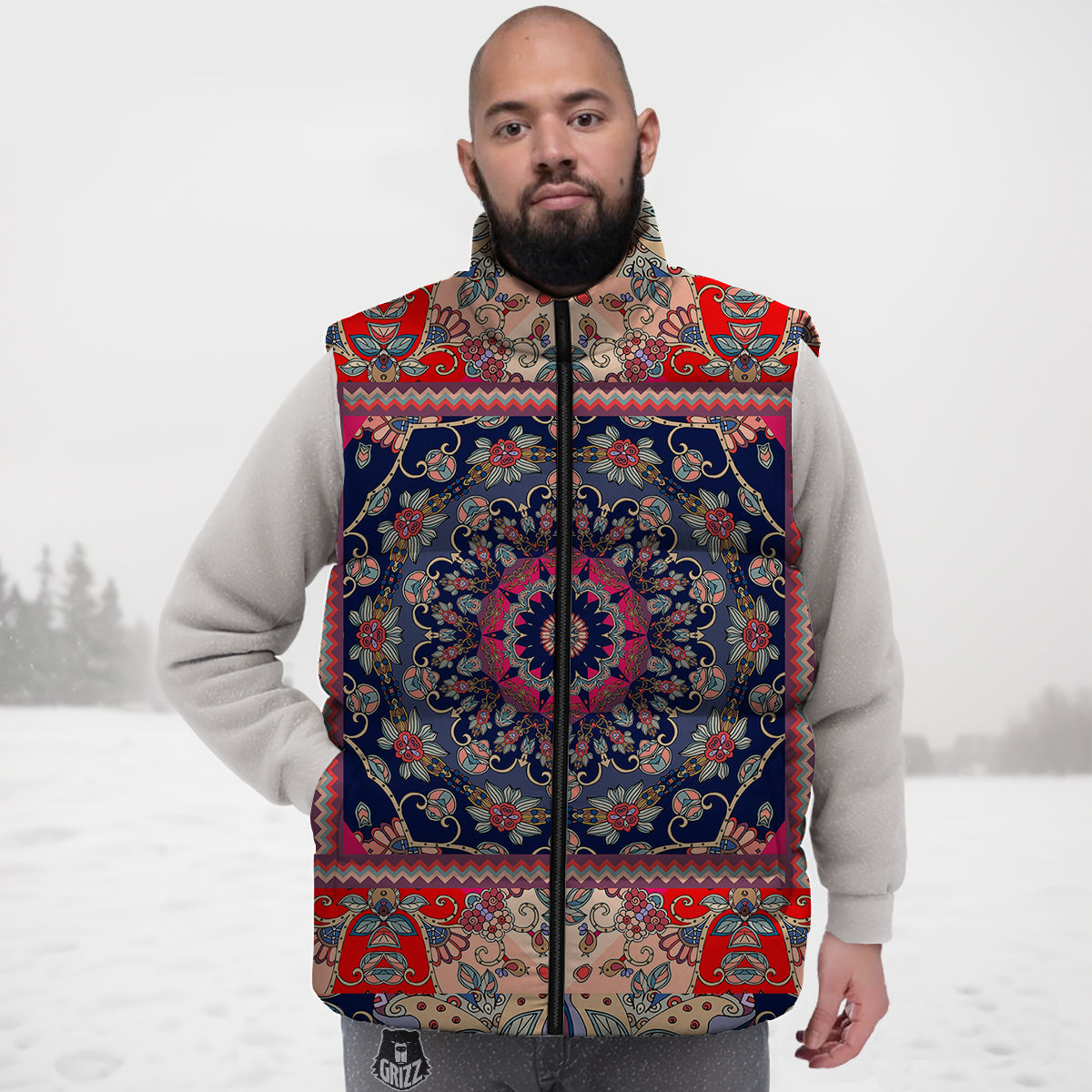 Kawaii Sushi Print Pattern Down Vest-grizzshop