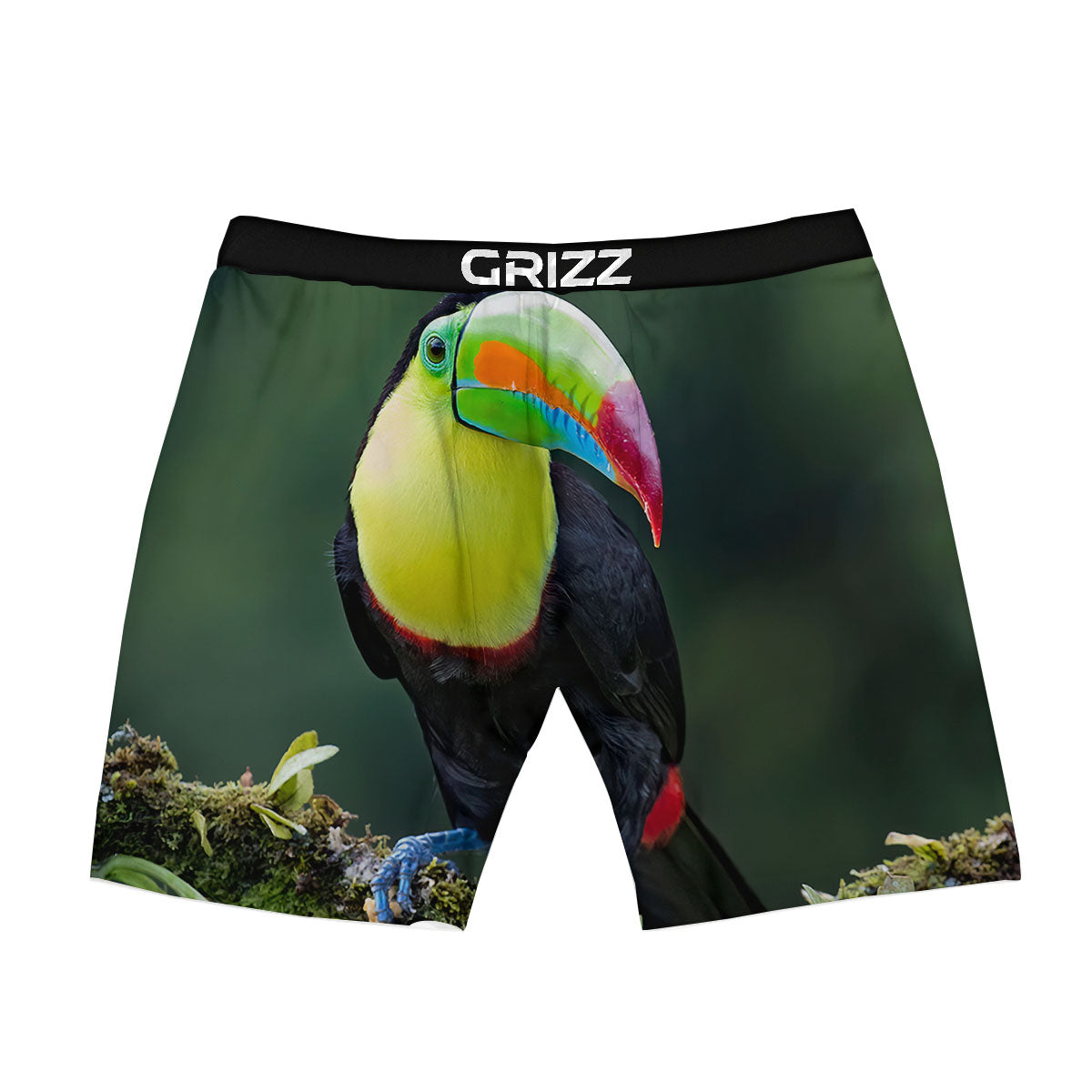 Keel-Billed Toucan Print Boxer Briefs-grizzshop