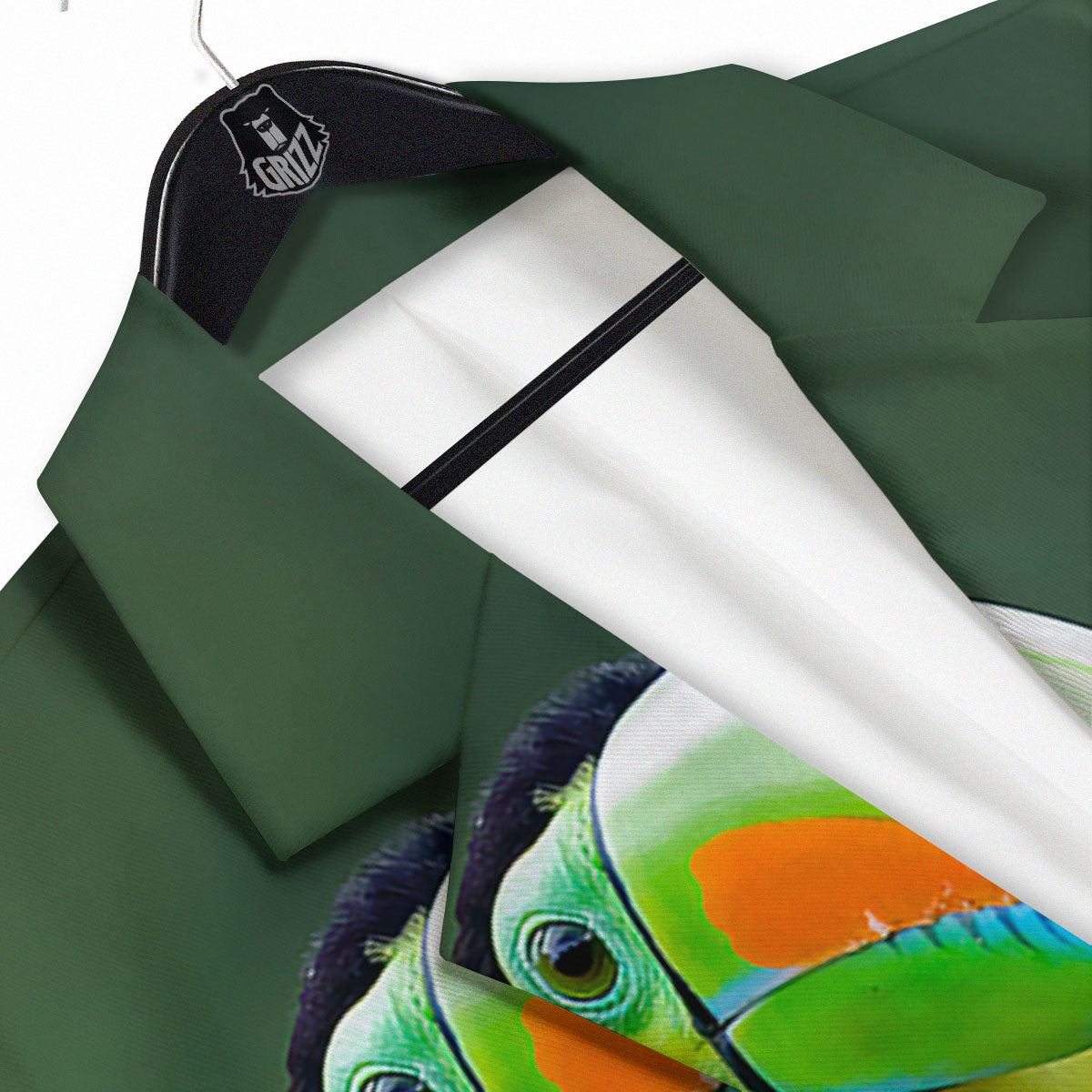 Keel-Billed Toucan Print Men's Sport Coat-grizzshop