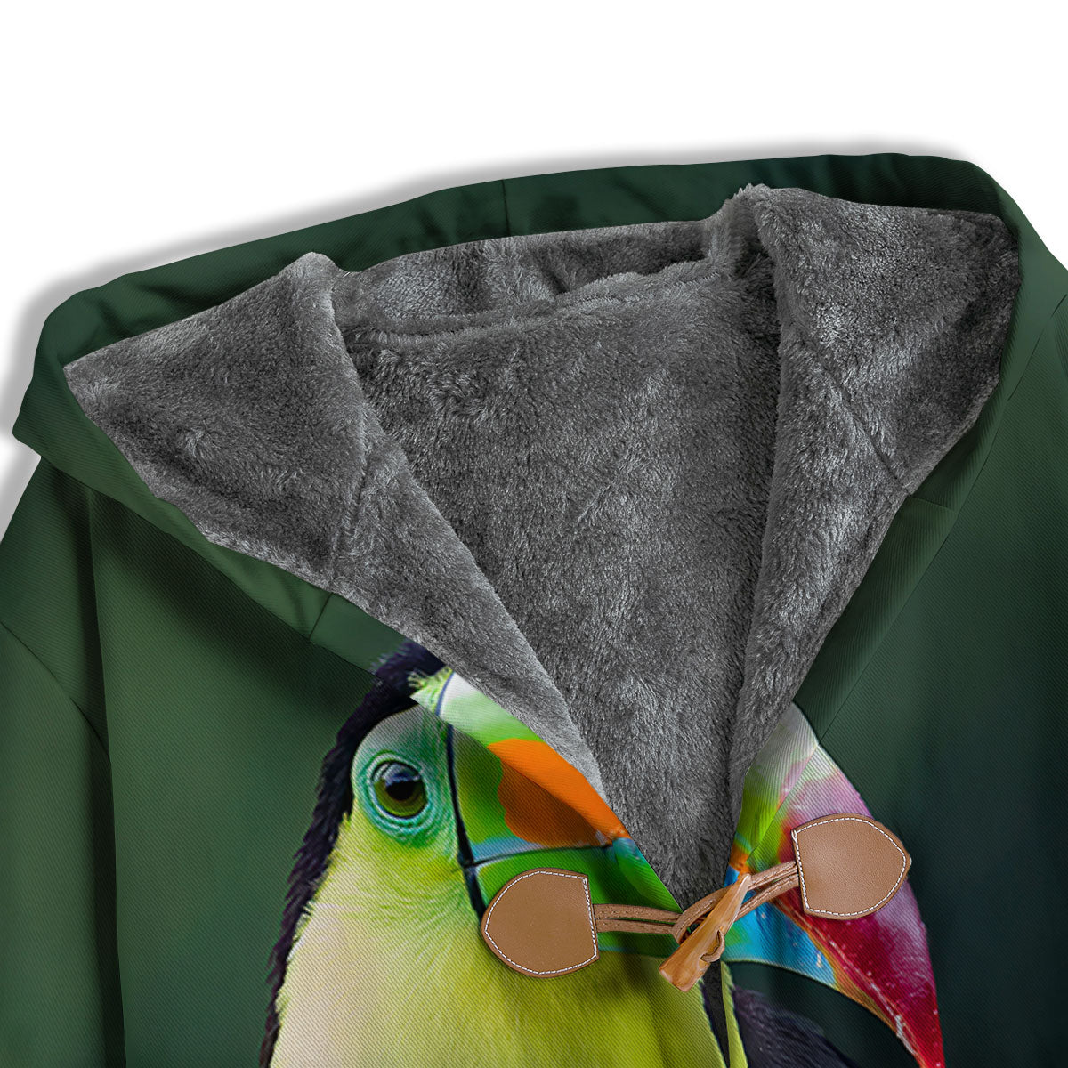 Keel-Billed Toucan Print Men's Windbreaker Jacket-grizzshop